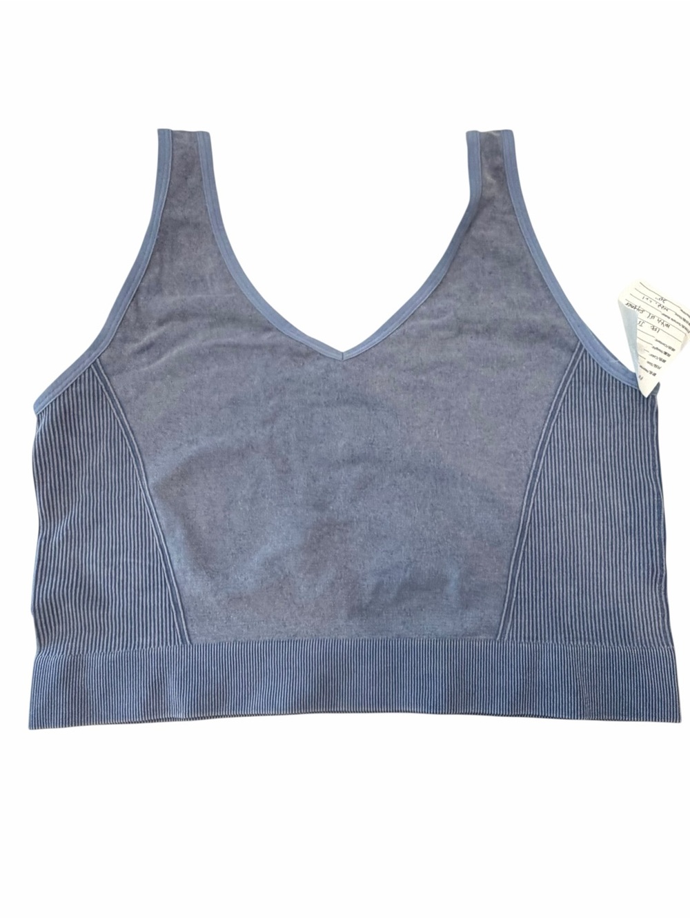 Women's‎ Size XXXL Bralette Sports Bra Blue  Sample Design Lightweight Stretch